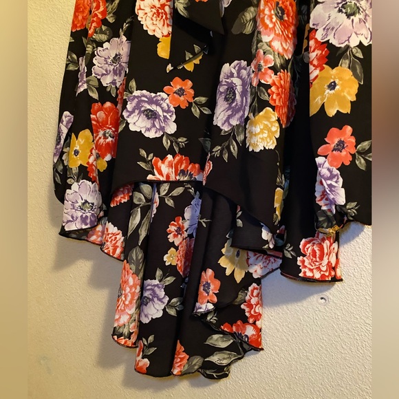 NWOT Cha Cha Vente Long Sleeve long back Top Medium - Picture 4 of 6